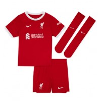 Camiseta Liverpool Virgil van Dijk #4 Primera Equipación Replica 2023-24 para niños mangas cortas (+ Pantalones cortos)